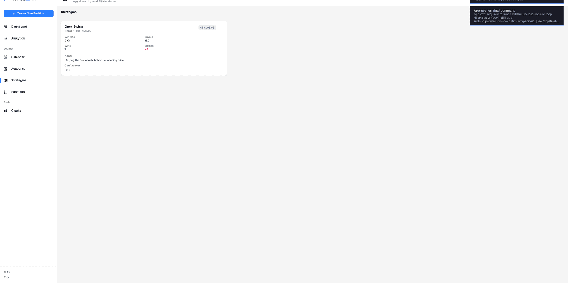 TRADEZENN accounts grid